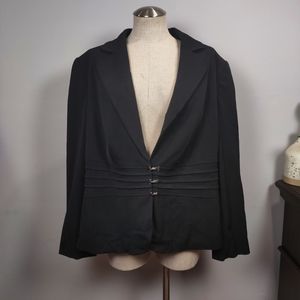 HP NWT Lane Bryant Black Blazer w/Rhinestone Clasps